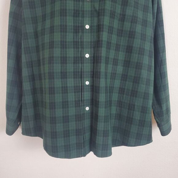 Cinch Men's Shirt Large Green Plaid Button Down Woven Cowboy Rodeo Ranch Western - Picture 3 of 11